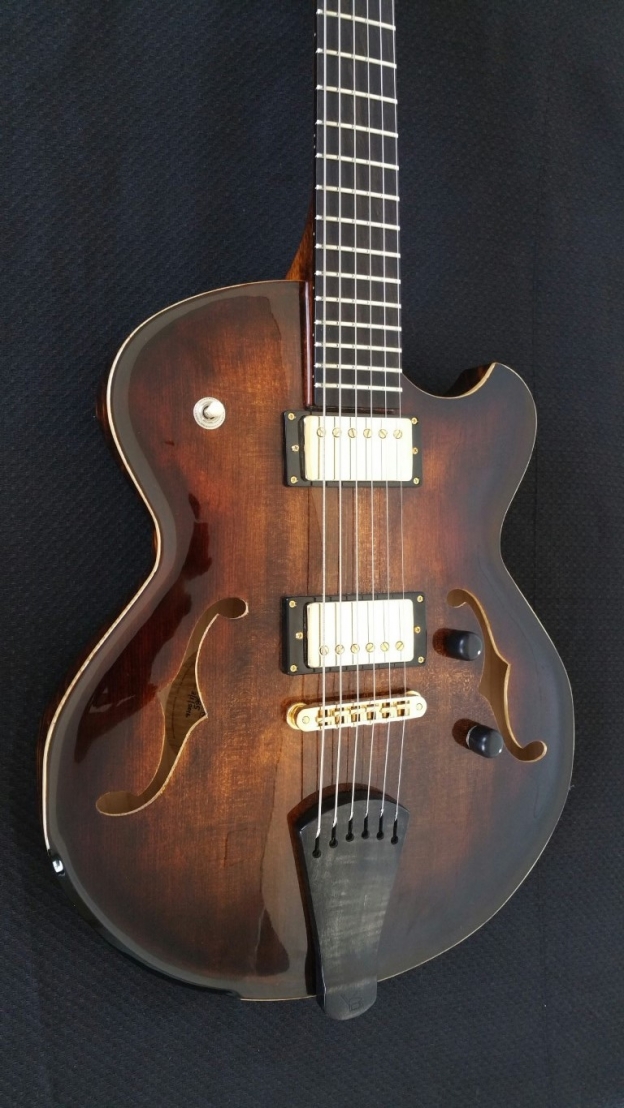 Model 14 Chambered Semi Hollow Guitars » Victor Baker Guitars