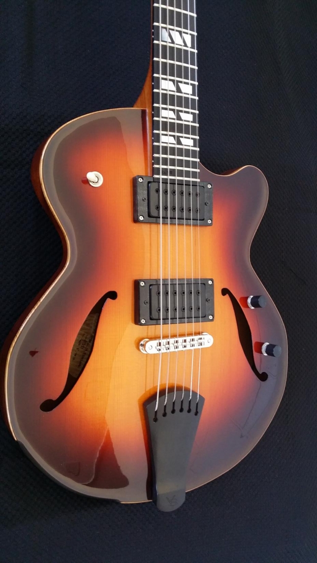 Model 14 Chambered Semi Hollow Guitars » Victor Baker Guitars
